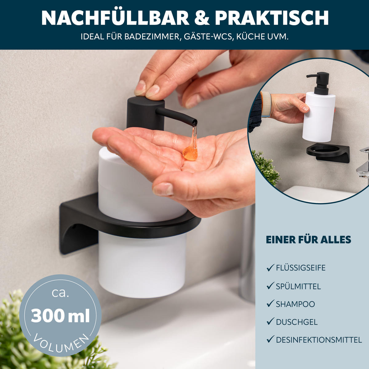 BADACCESSOIRESET SAVONA Softtouch (2er-Set) - Weiß, Kunststoff (7/16/9cm) - bremermann