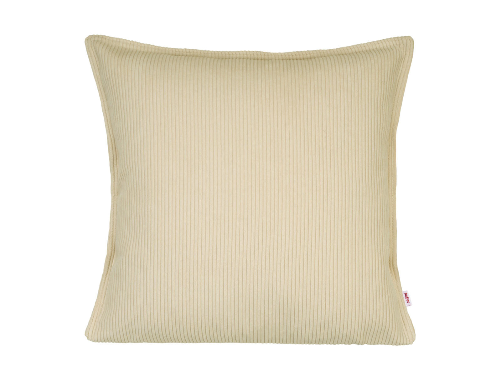 KISSENHÜLLE HYggelig No.1 kreide-beige Cord-Samt 50/50 cm - Beige, Textil (50/50cm) - beties Heimtextil