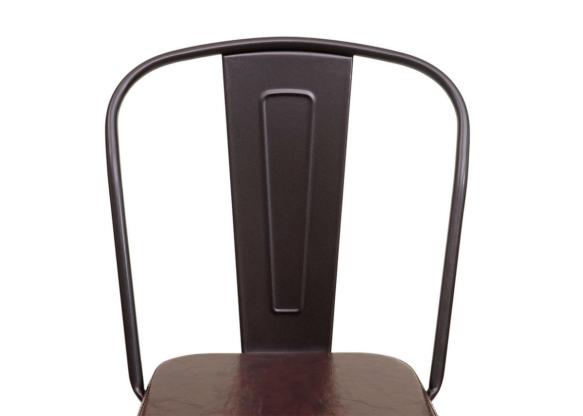 BARHOCKER H10C Schwarz, Braun 2er-Set - Schwarz/Braun, Metall (43/115/46cm) - MCW