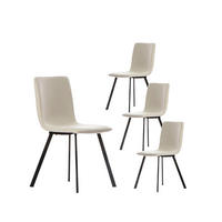 ESSZIMMERSTUHL Maia Beige 43 cm x 87 cm 4er-Set - Beige, Textil (43/87/54cm) - Klast Home