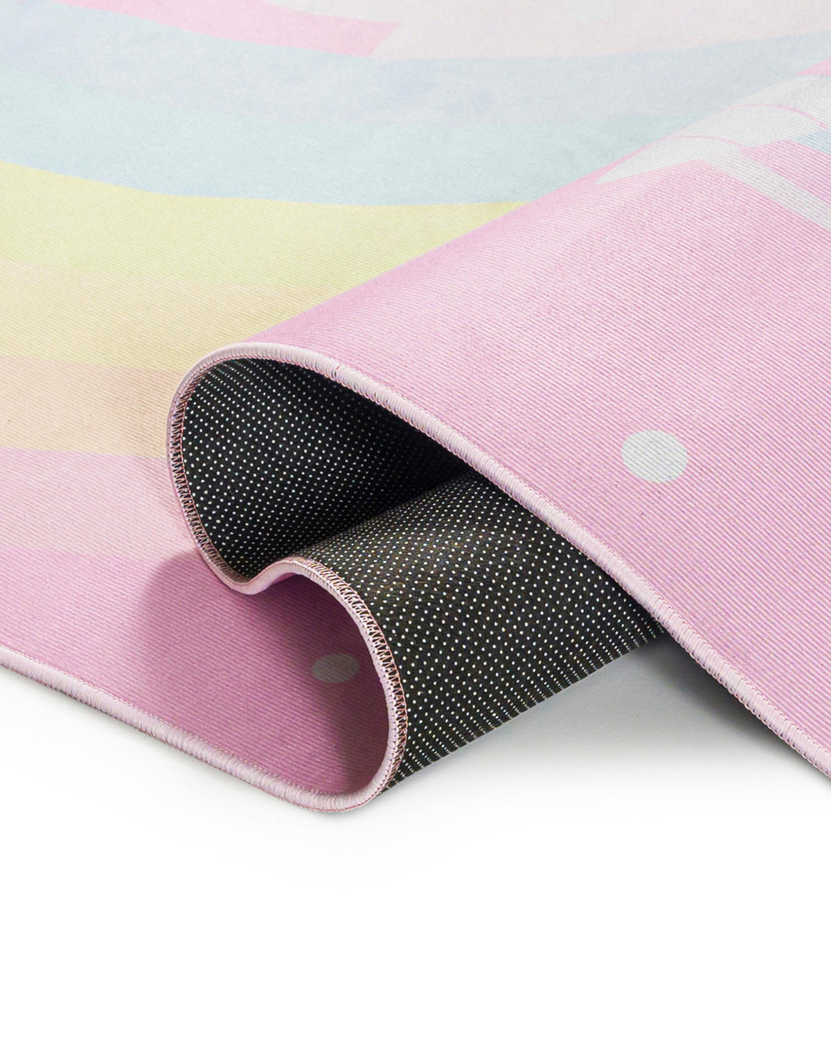 KINDERTEPPICH Bambini Vola Mazovia 80x150cm Rosa Einhorn Kurzflor - Pink, Textil (80/150cm) - Mazovia
