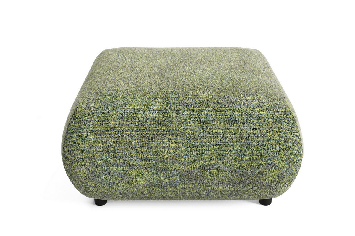 POLSTERHOCKER DELTA Modern Sitzhocker, Fußhocker Grün - Grün, Holzwerkstoff/Kunststoff (88/41/88cm) - MASSENO