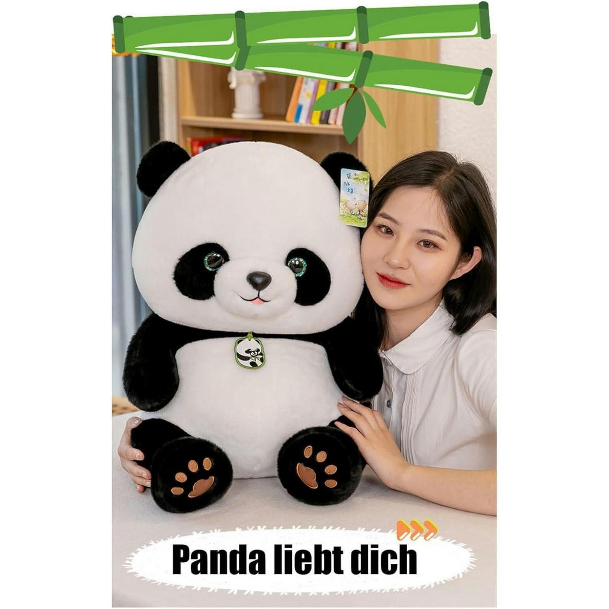 PLÜSCHTIER Panda 27 cm - Multicolor, Textil (15/27cm)