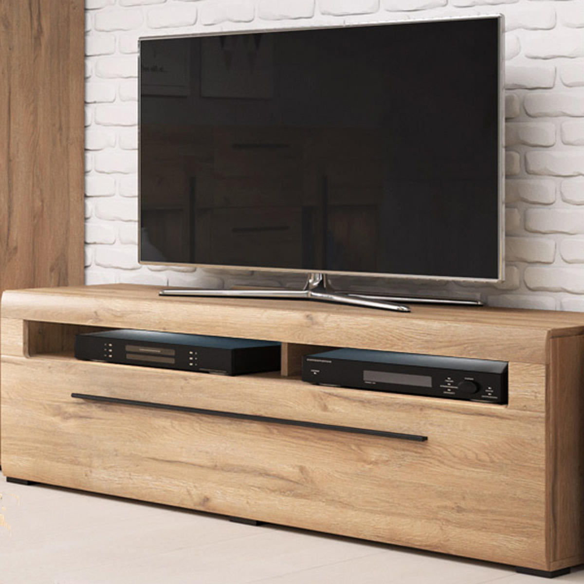 LOWBOARD Turda-83 - Braun, Holzwerkstoff (140/52/50cm) - Lomado