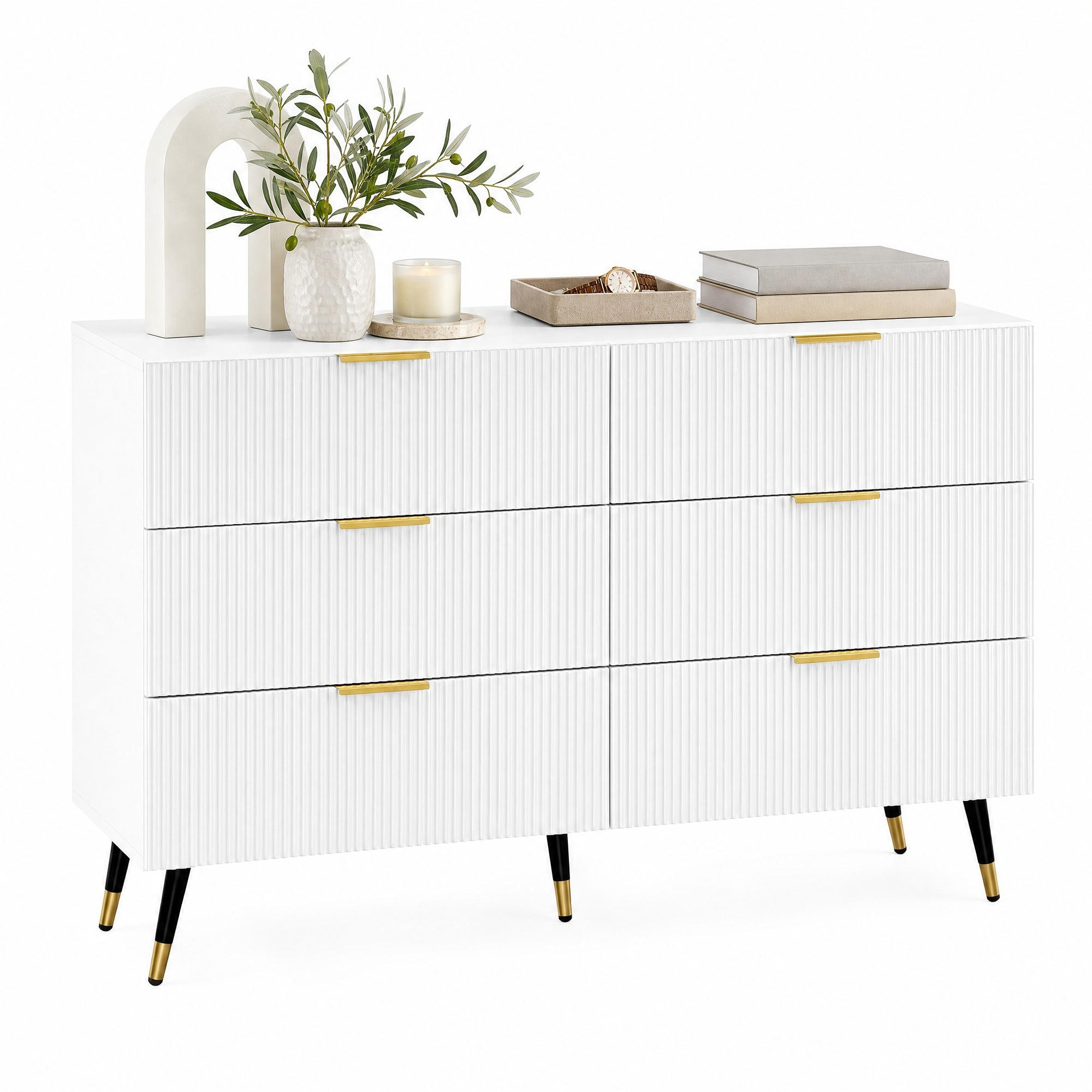 Ivmeu Sideboard Weiß 120x77x40 cm