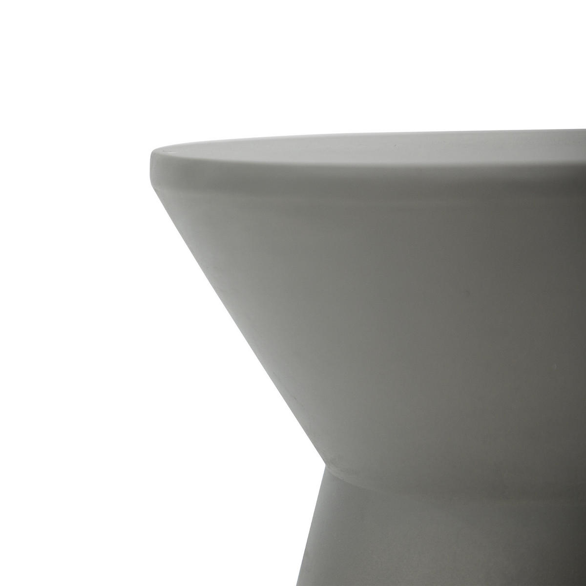 BEISTELLTISCH ROME rund Klein Betonoptik 35 x 35 x 50 cm - Grau, Naturmaterialien (35/35/52cm) - Elementi