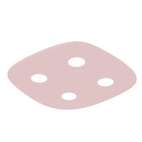 DECKENLEUCHTE - Pink, Metall (55/55/4cm) - Lumicom