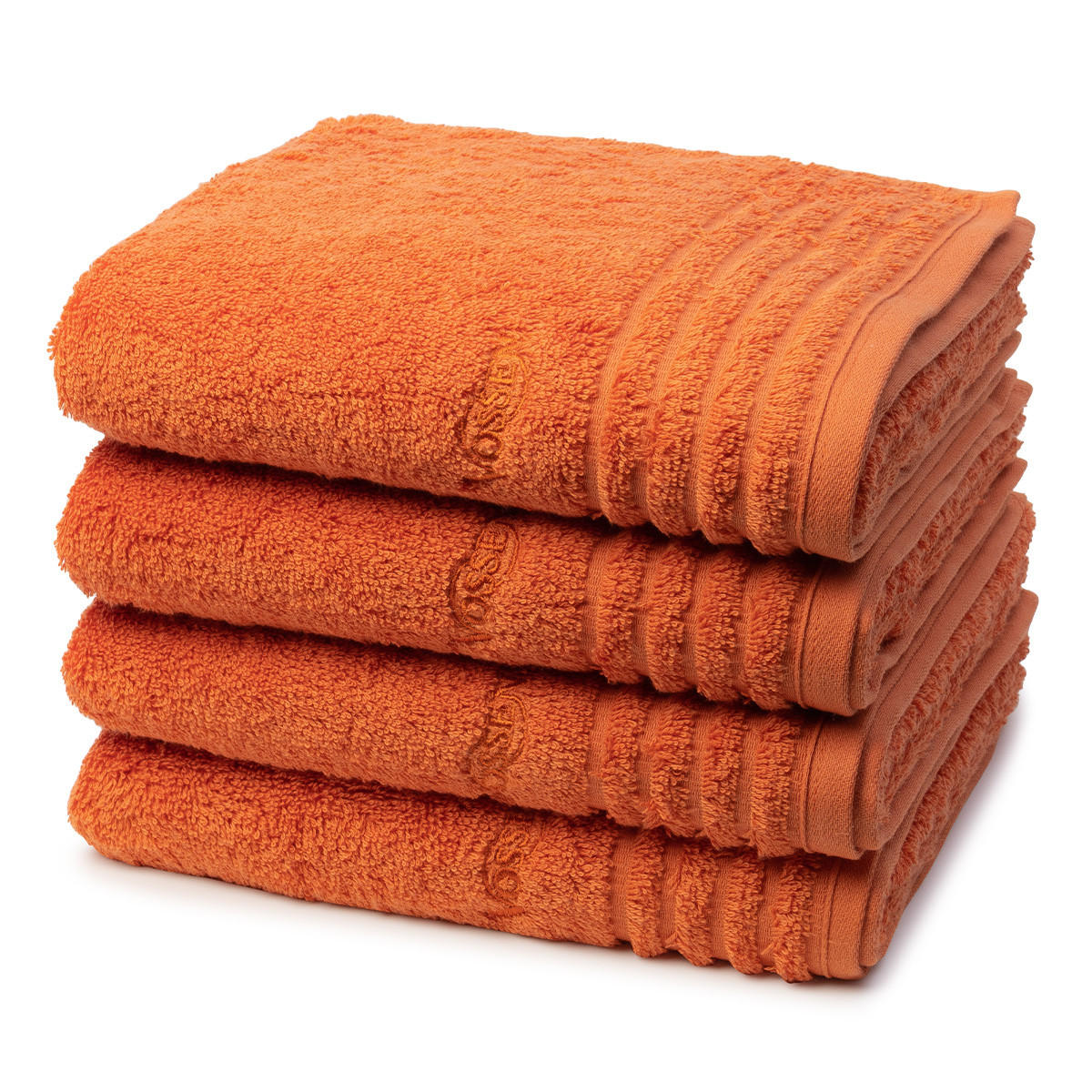 HANDTUCH Vienna Style Supersoft 4er-Set - Orange, Textil (50/100cm) - Vossen