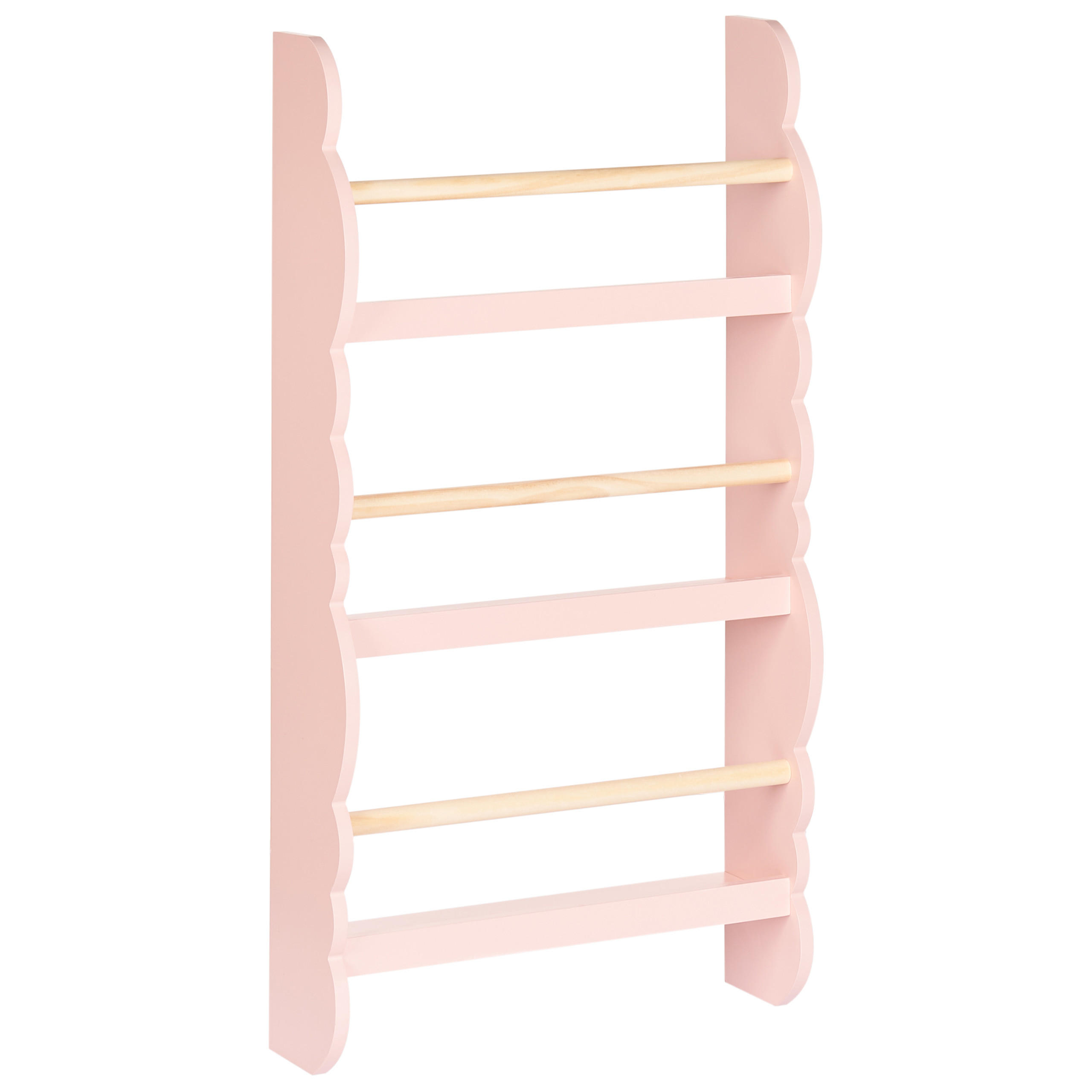 WANDREGAL Rigolet 80 cm Rigolet - Pink/Braun, Holzwerkstoff (43/80/14cm) - Beliani