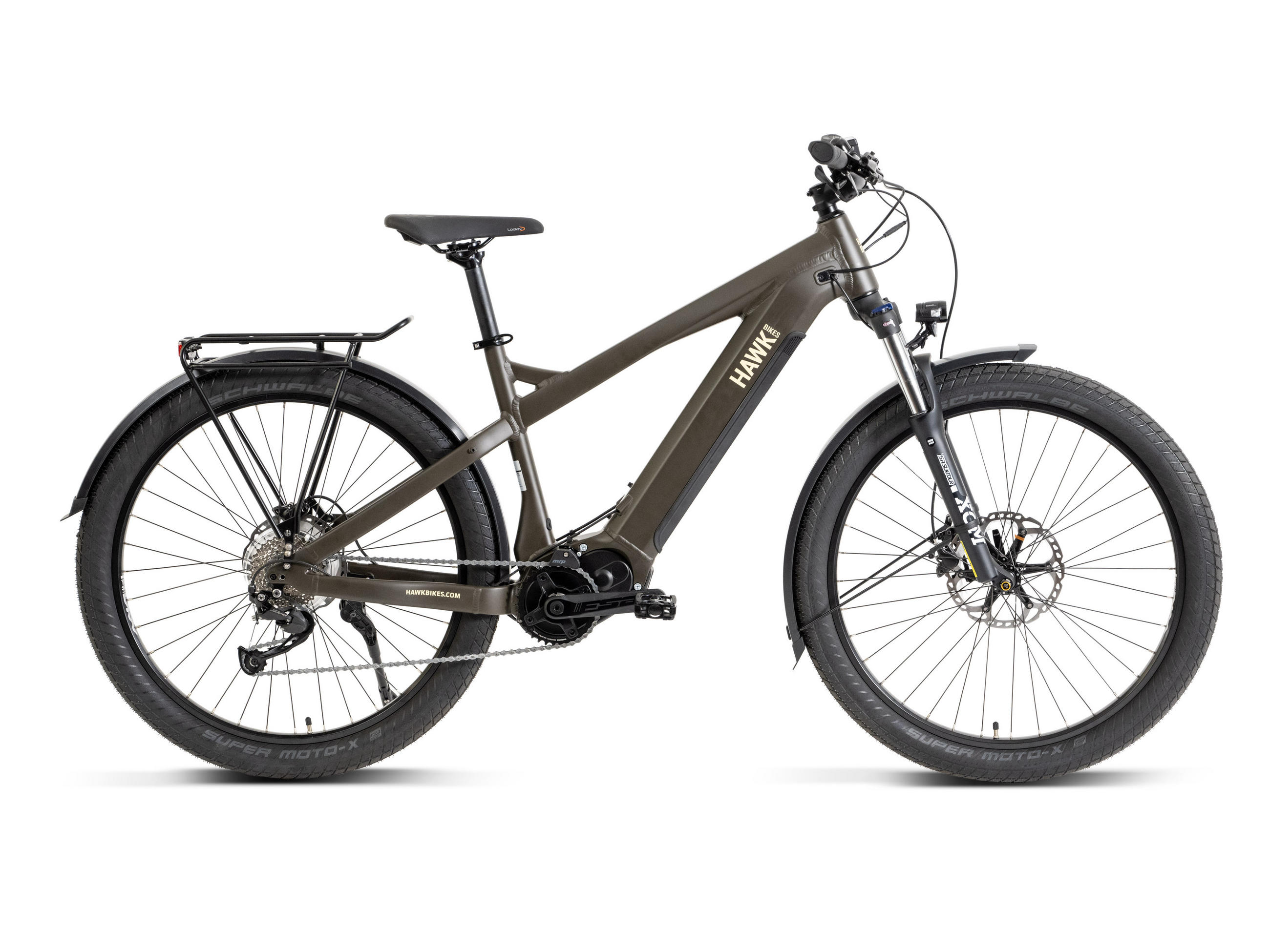 E-SUV E-Bike Green 9 Gang 27,5 Zoll Gr: M & L - Grün, Metall (41cm) - Hawk Bikes