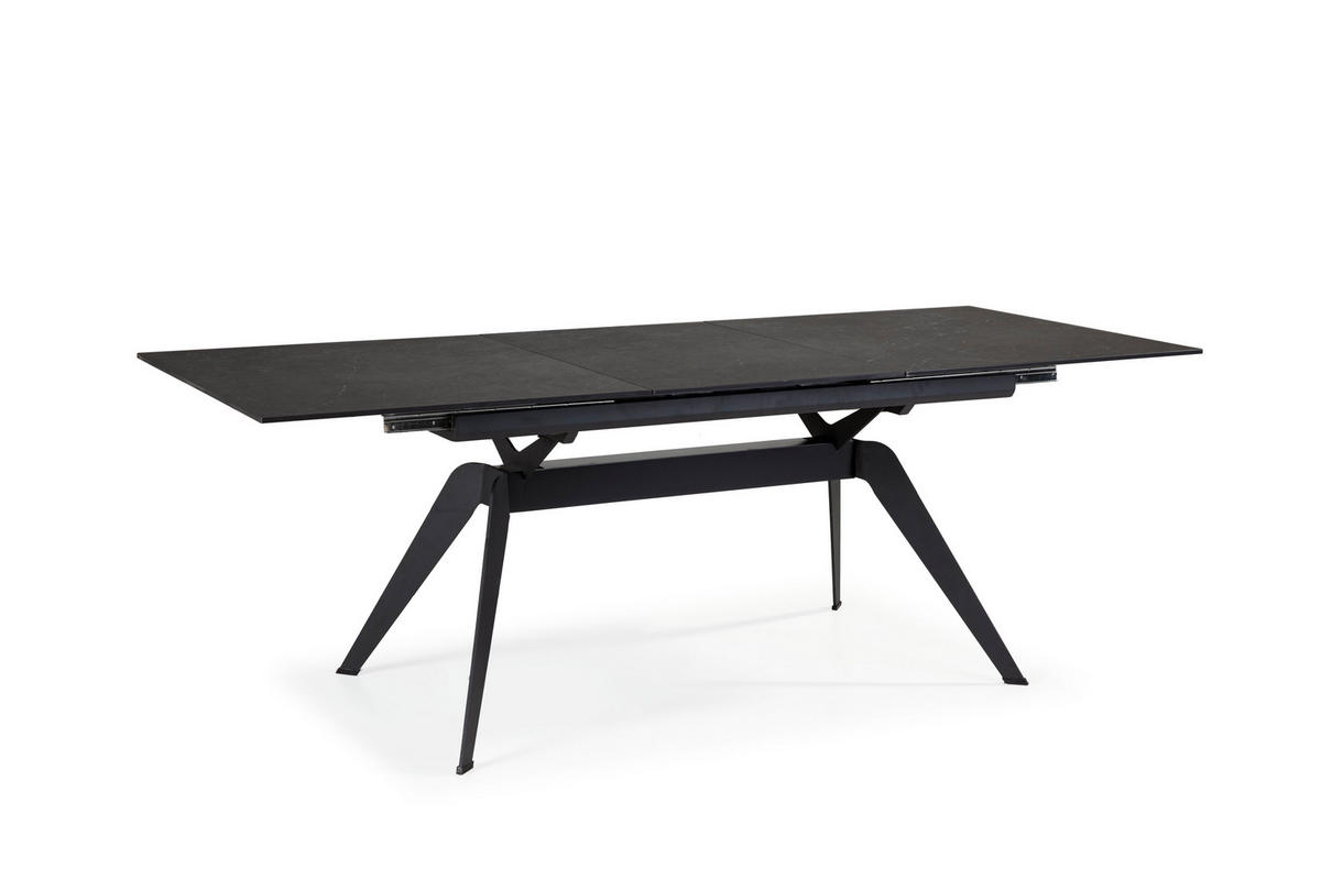 ESSTISCH Lula Schwarz 160/90/76 cm - Schwarz, Keramik (160/90/76cm)