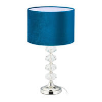 TISCHLAMPE - Multicolor, Glas/Textil (26/26/47cm) - Relaxdays