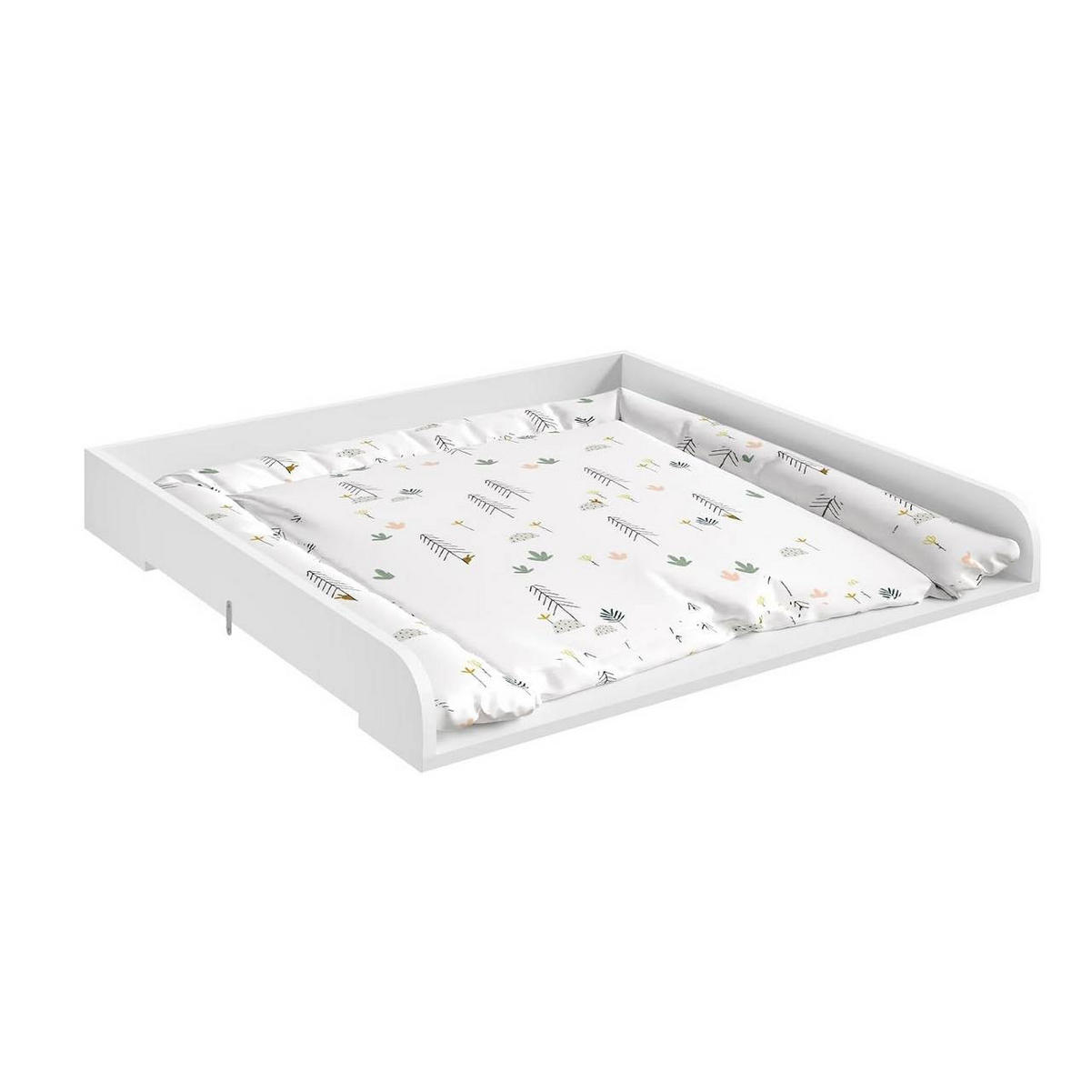 WICKELAUFSATZ 80x10.5x78.5 cm, 46.5-50 cm tief, Weiß - Weiß, Holzwerkstoff (80/10.5/78.5cm) - Woltu
