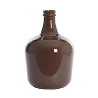 GLASVASE INCA Ø27x42 cm, Glas, Braun - Braun, Glas (27/42cm) - Light & Living