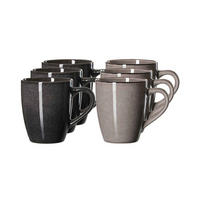 HENKELBECHER Amalfi Grau 350 ml 6er Set - Grau, Keramik (0.35L) - Ritzenhoff Breker