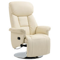 RELAXSESSEL DE-06434 mit Liegefunktion Creme - Creme, Metall (78/109/80cm) - ComfortXL