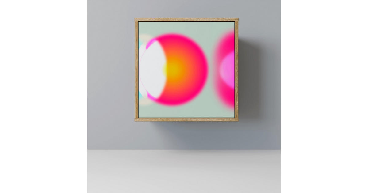 SpaceRebels SIDEBOARD SYMPHONY OF COLORS, Eichefarben, 57,5x42x57,5 cm ...
