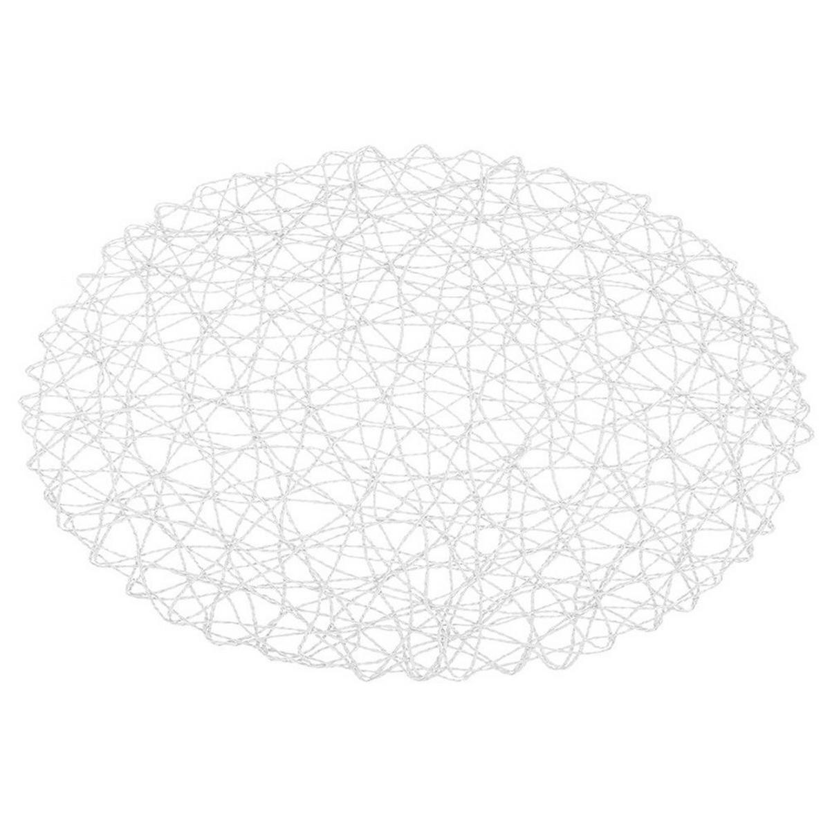 TISCHSET PAPIER RUND, Papier, weiß, Ø 35 cm - Weiß, Papier (35cm) - Orion 