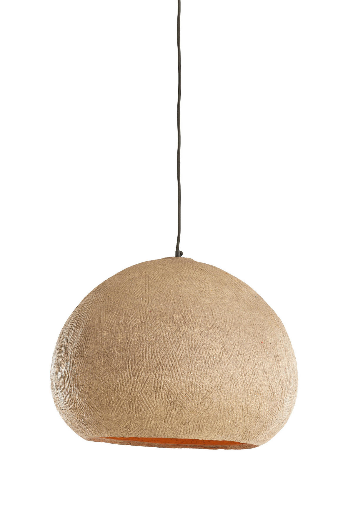 HÄNGELAMPE - Grau - 51/51/39 cm - Grau, Papier (51/51/39cm) - Light & Living