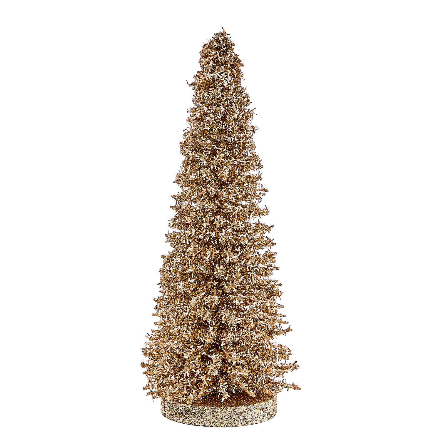 DEKO-TANNE X-Mas glitzernd - Goldfarben, Naturmaterialien (12/28/12cm) - Butlers