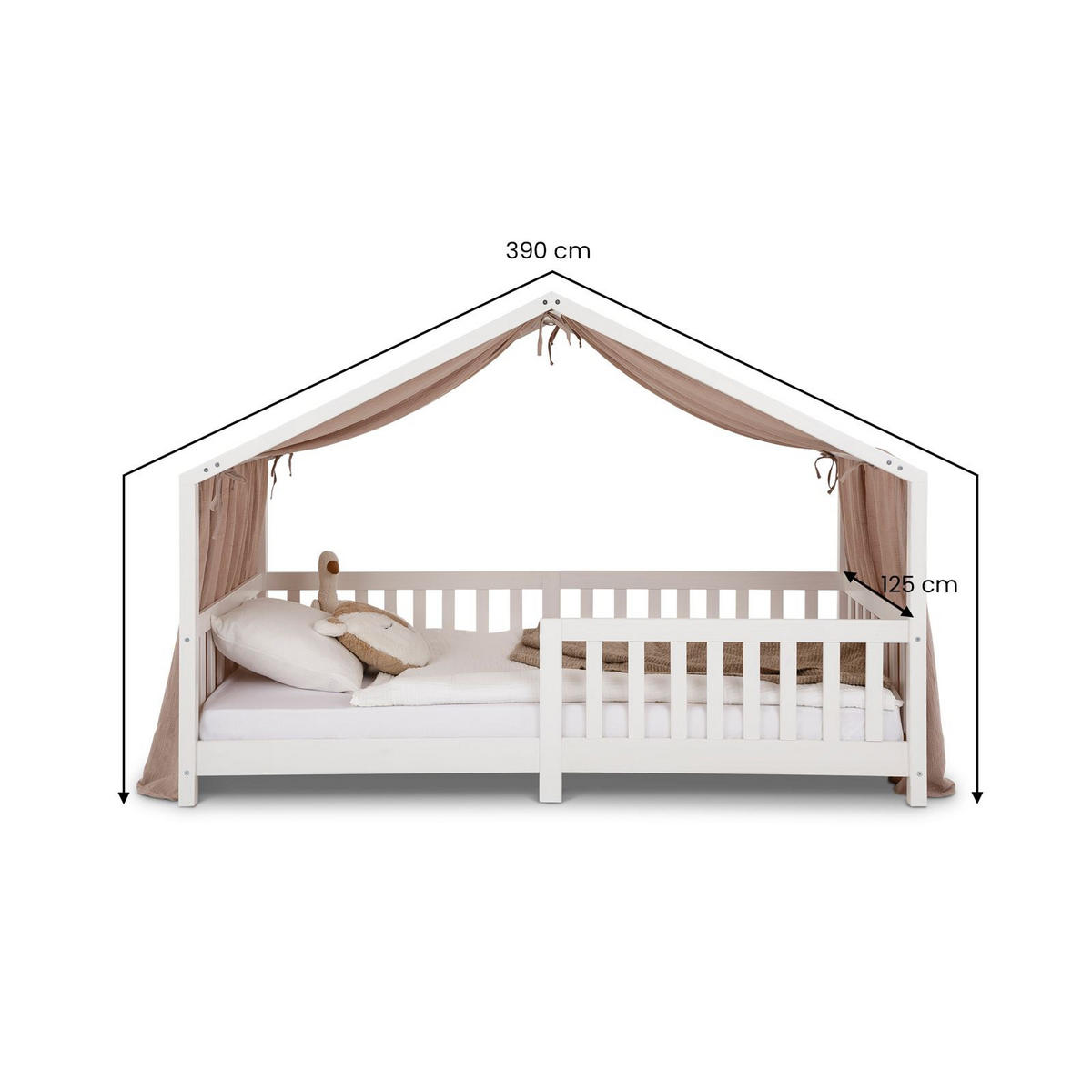 HAUSBETT- HIMMEL LIAN - Taupe, Textil - IDIMEX