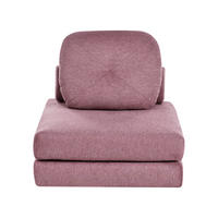 SCHLAFSOFA 81/182 cm Rosa Olden - Pink, Textil (81/54/91cm) - Beliani