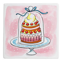 FLIESE Blond Torte in Bunt - 13cm - Multicolor, Keramik (13/0.5/13cm) - Blond Amsterdam