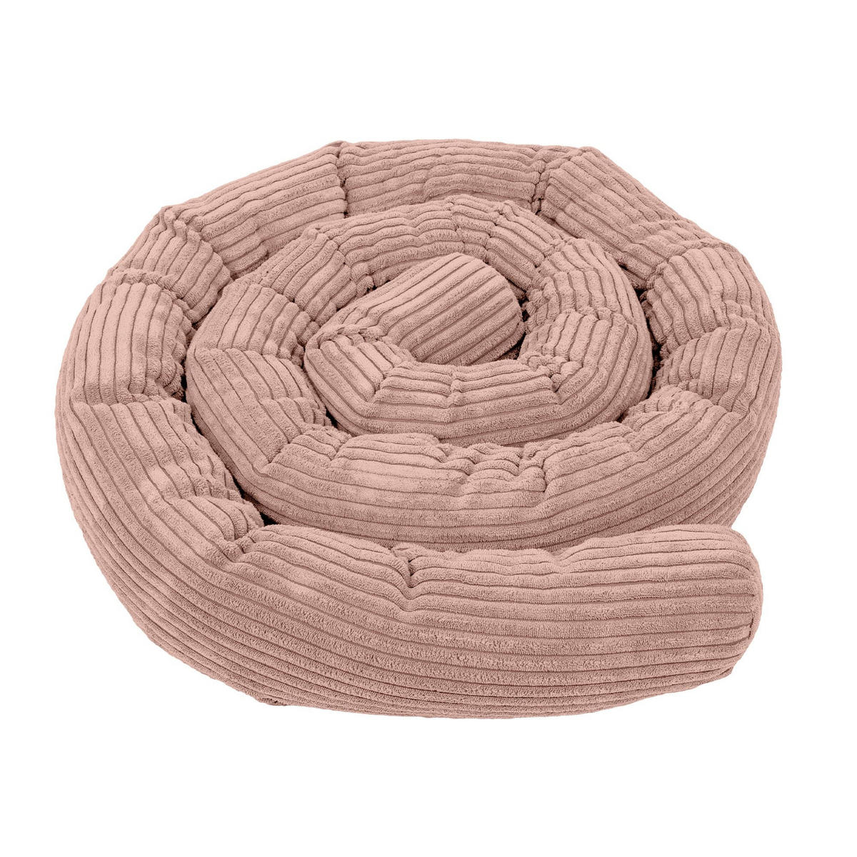 BETTUMRANDUNGSSCHUTZ Bettschlange aus Cord, 300 cm, Puderrosa - Pink, Textil - MeowBaby