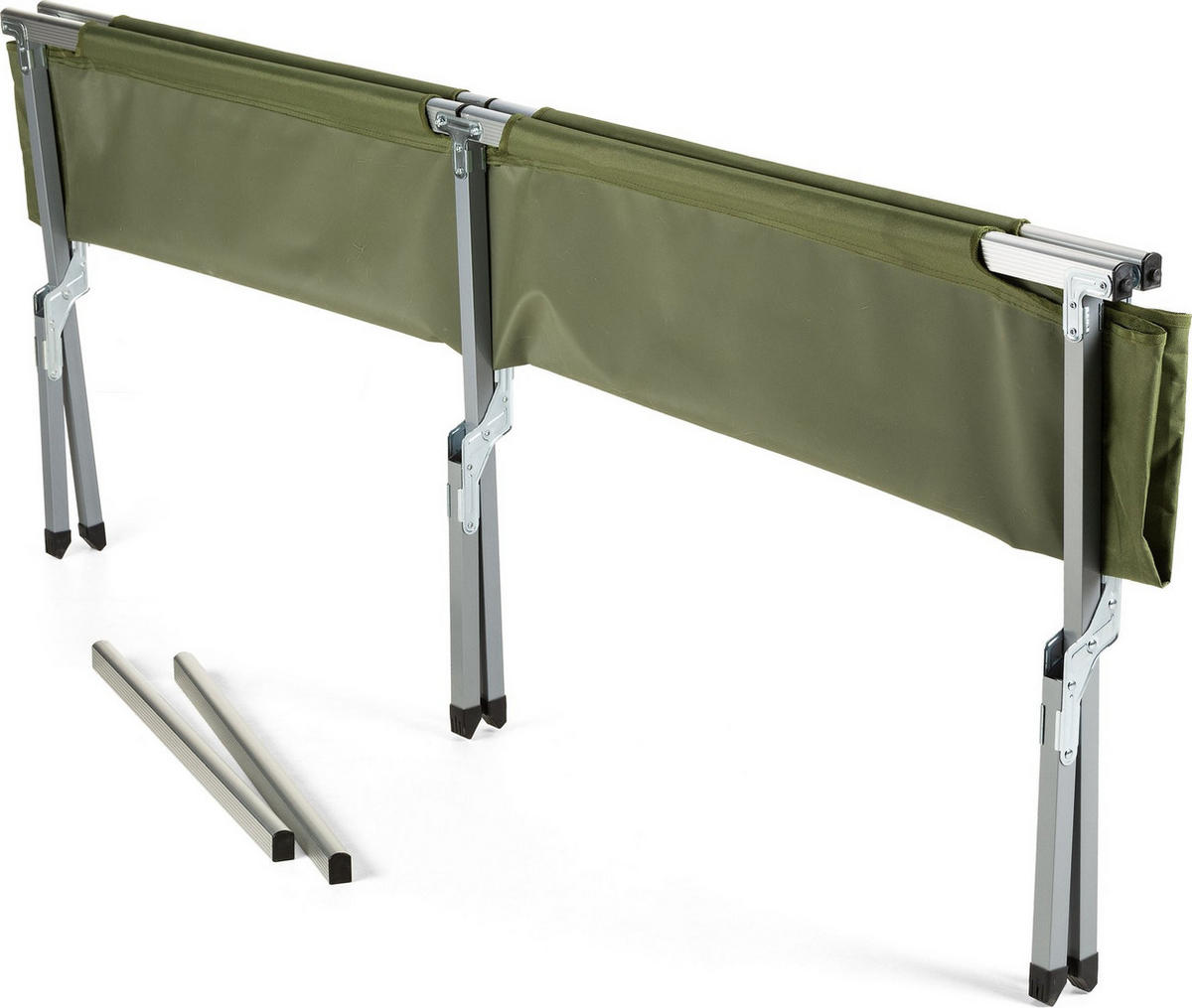 CAMPINGBETT 203/62/45 cm - Olivgrün, Metall (62/45/202cm) - Outtec