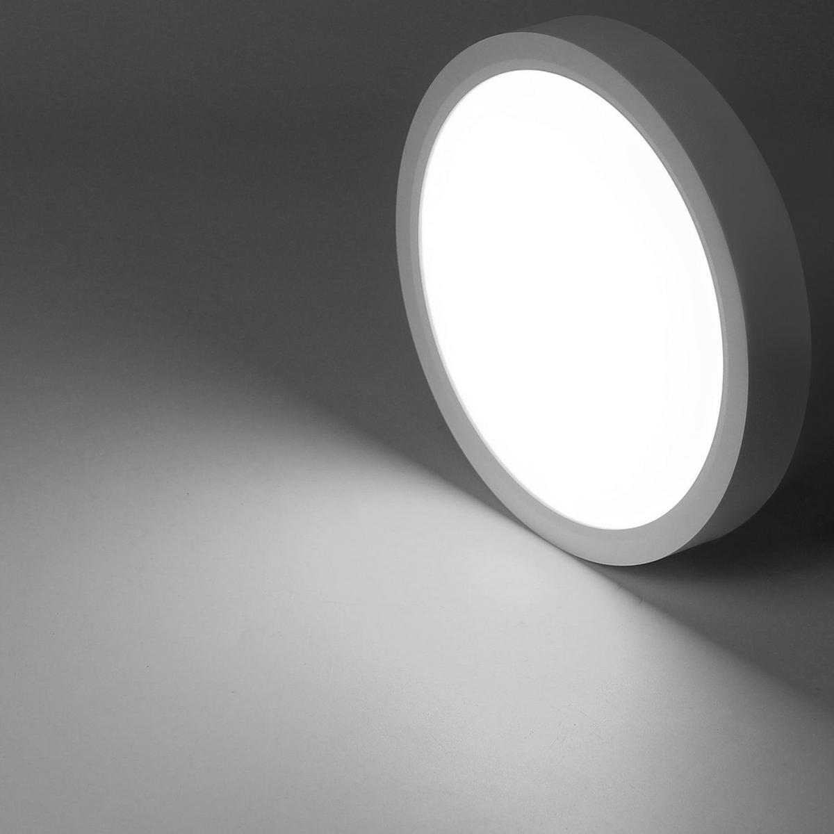 LED-DECKENLEUCHTE Berlin 22 cm - Weiß, Kunststoff (22/22/2.5cm) - Nettlife