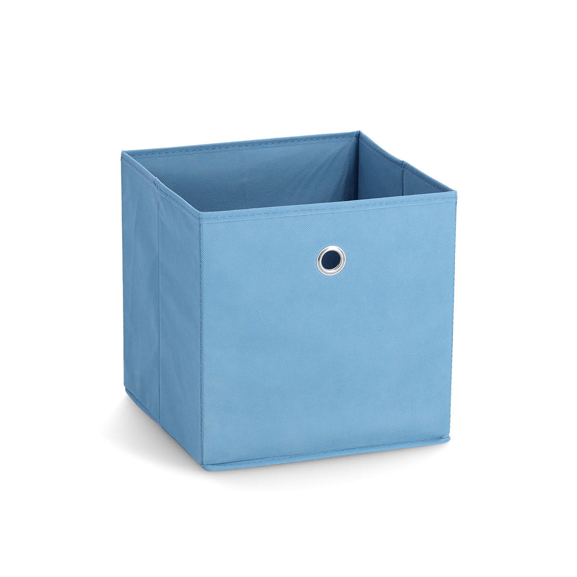AUFBEWAHRUNGSBOX mit Griffloch, Vlies - Rauchblau - Blau, Textil (28/28/28cm) - Zeller Present