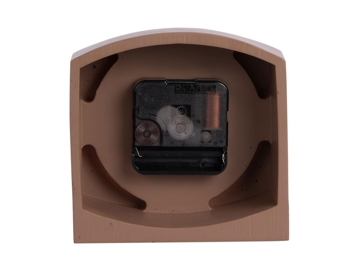 TISCHUHR Paris with Wood - Braun - 12/12,5 cm - Braun, Kunststoff (12/12/12cm) - Karlsson