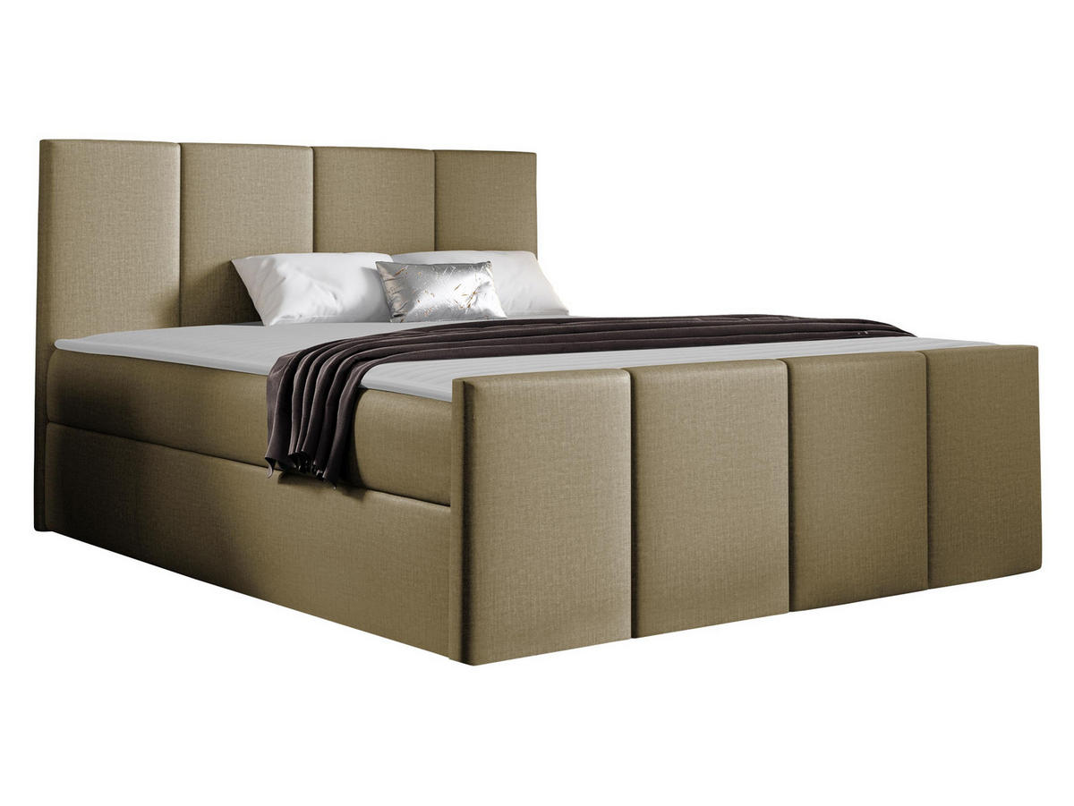 BOXBETT Lars - Kaschmir, Holz (140/200cm) - MIRJAN24