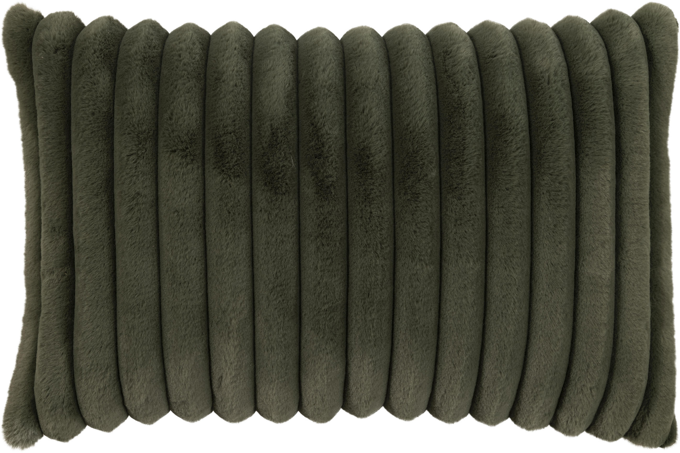 KISSENHÜLLE Raya Streifen Look salbei - Salbeigrün, Textil (40/60cm) - Magma Heimtexx