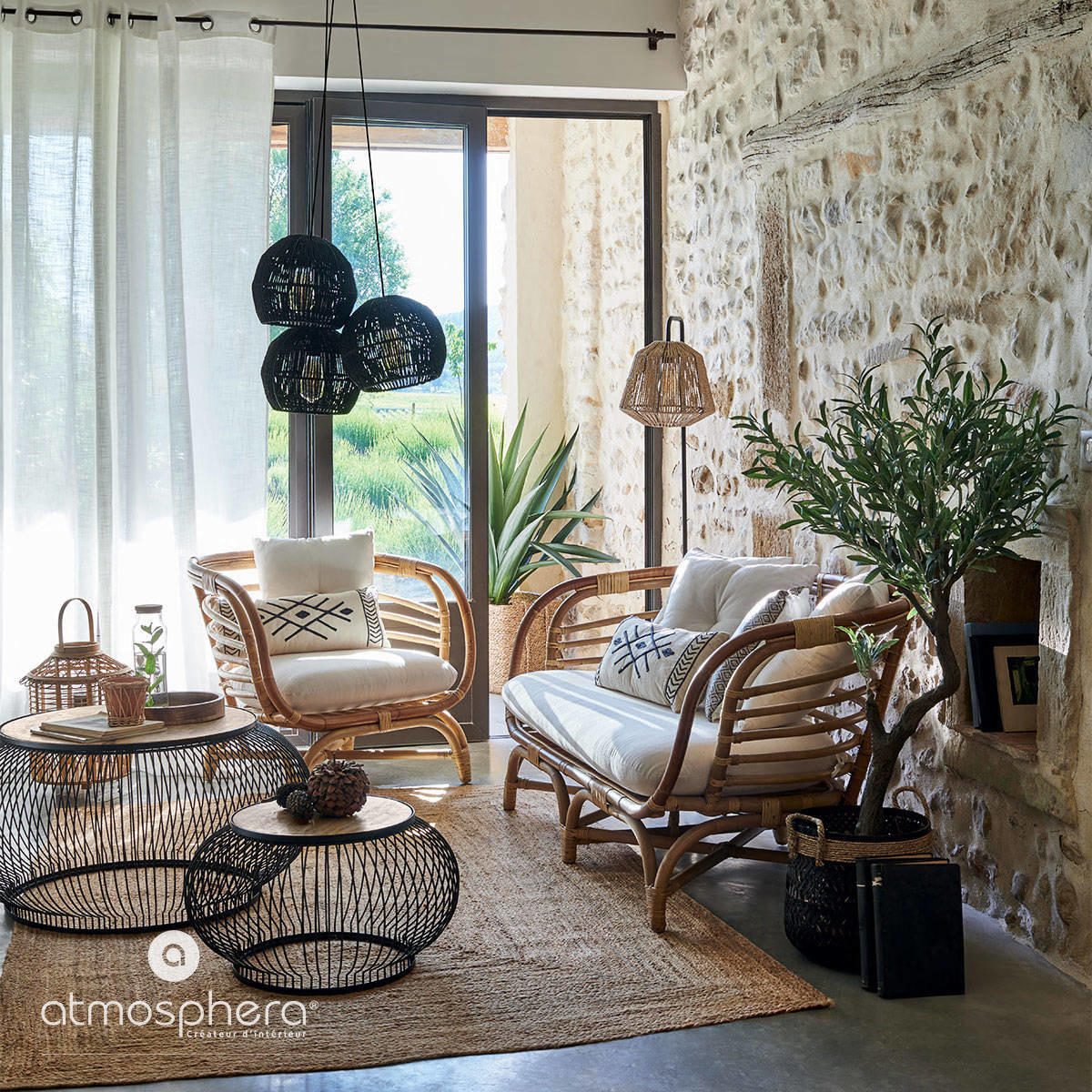 JUTETEPPICH 120/170 cm - Beige, Naturmaterialen (120/170cm) - Atmosphera Createur d´interieur