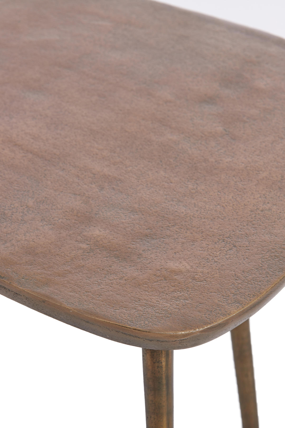 BEISTELLTISCH Puno Bronze 48/32/37 cm - Bronzefarben, Metall (48/32/37cm) - Light & Living