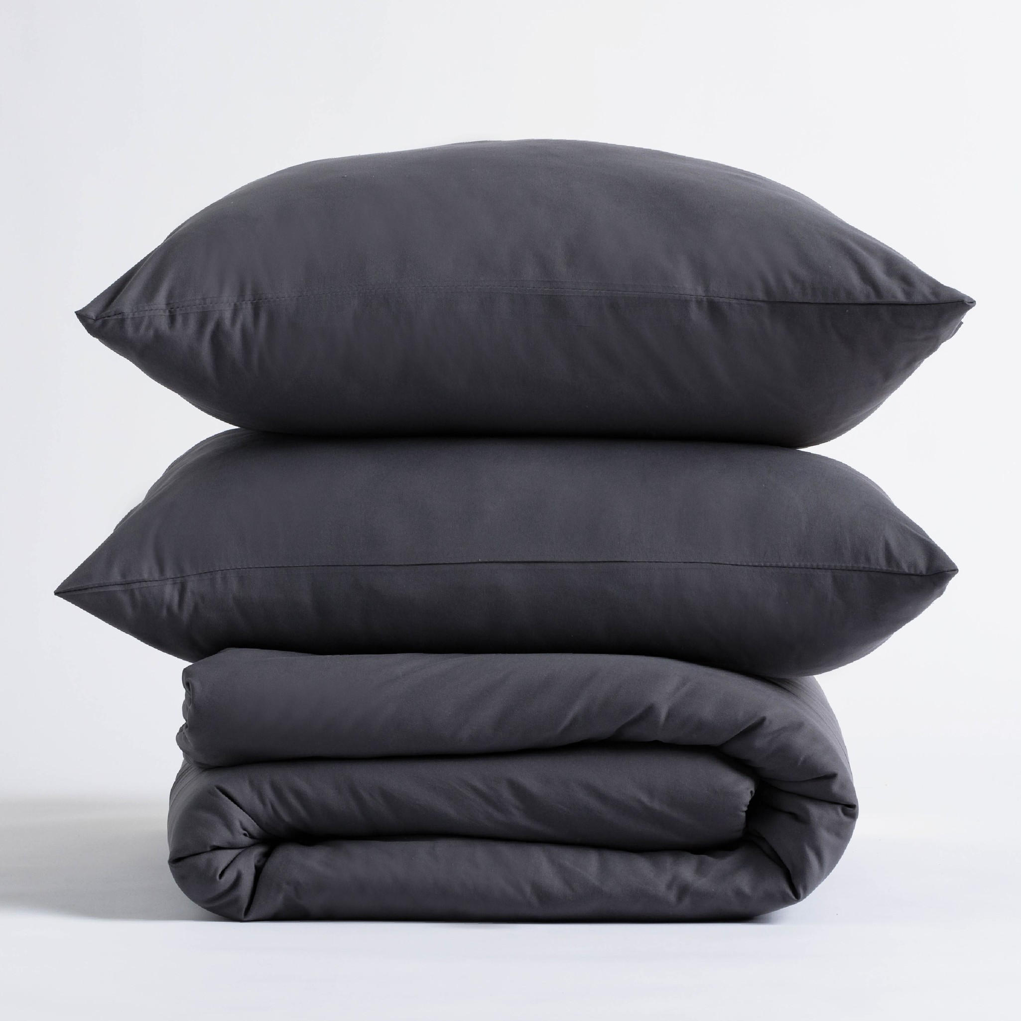 BETTWÄSCHE Micros - Dunkelgrau, Textil (140/200cm) - home&you