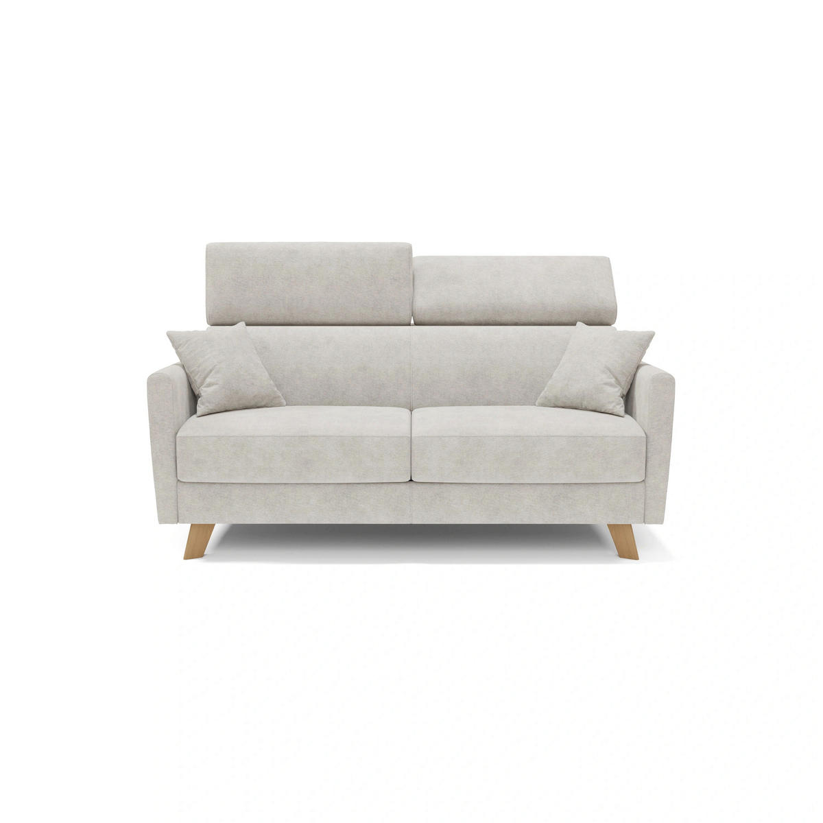 SCHLAFSOFA Francy - Weiß, Metall (160/92/97cm) - Divani.store