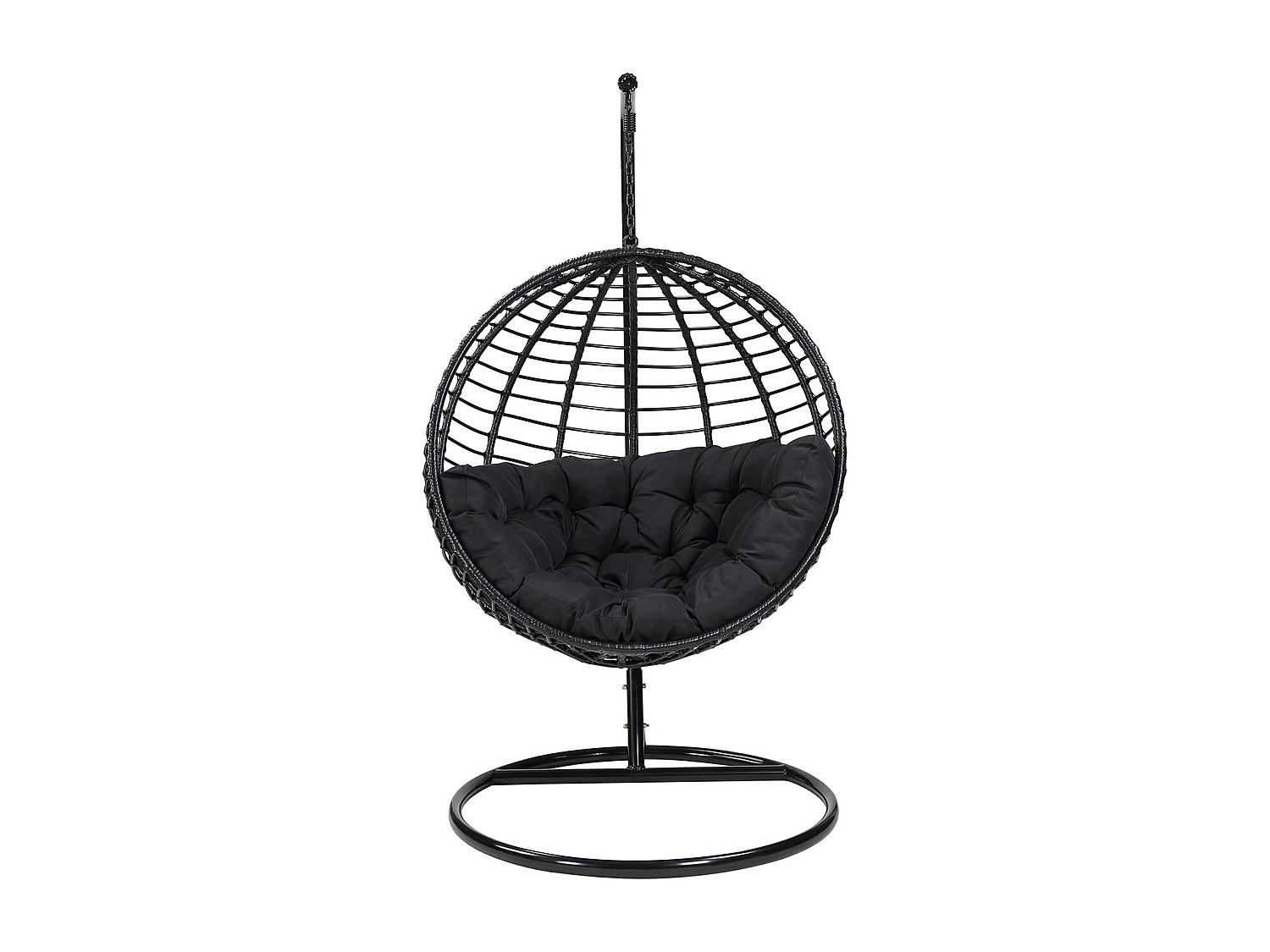 HÄNGESESSEL - 1 Person - Harz - Schwarz - - Schwarz, Kunststoff (112/197/105cm) - Vente-Unique