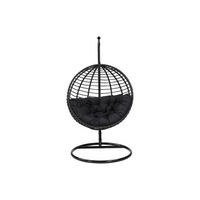 HÄNGESESSEL - 1 Person - Harz - Schwarz - - Schwarz, Kunststoff (112/197/105cm) - Vente-Unique
