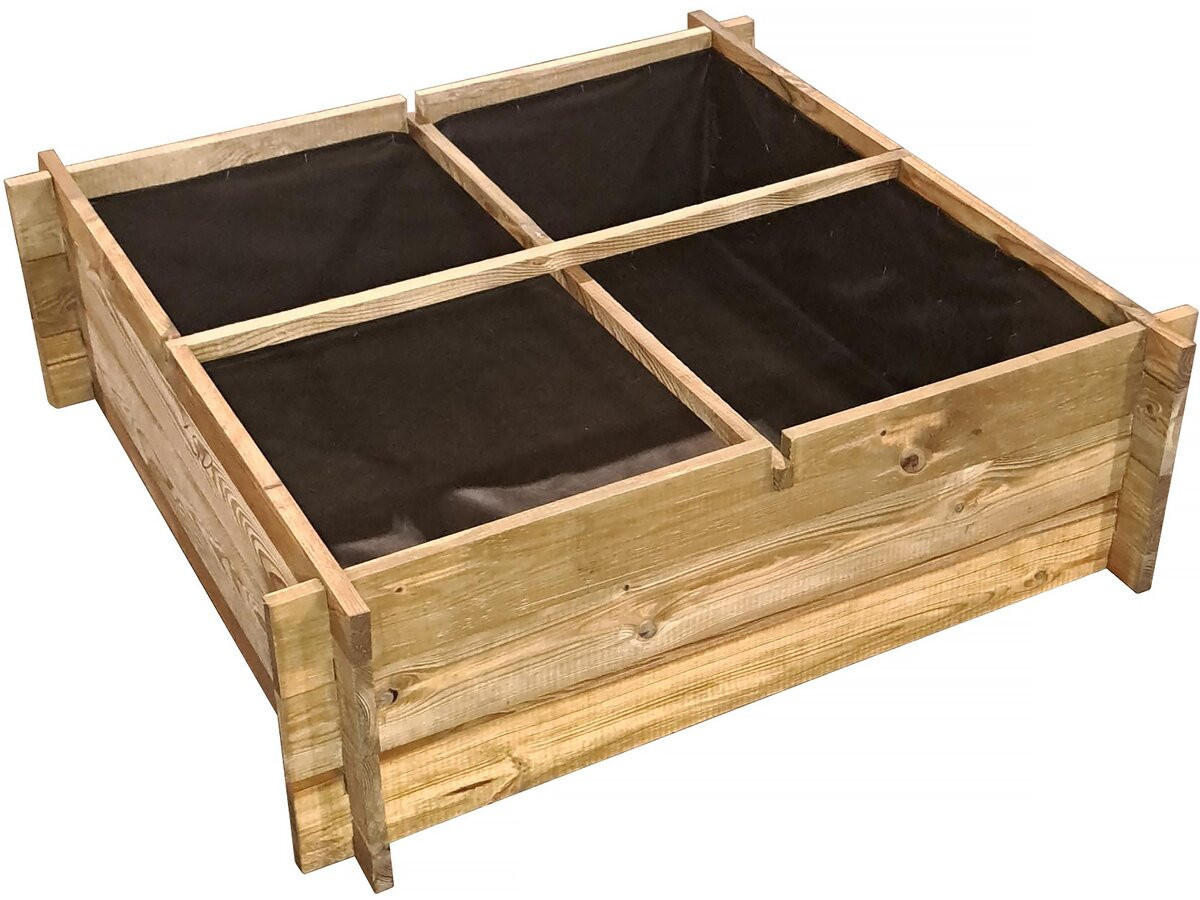 HOCHBEET/GEMÜSEBEET aroma - Hellbraun, Holz (100/30/100cm) - Habitat Garten