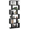BÜCHEREGAL BASK MAX Schwarz 76,4/28/210 cm - Schwarz, Holzwerkstoff (76.4/210/28cm) - Matkam Möbel
