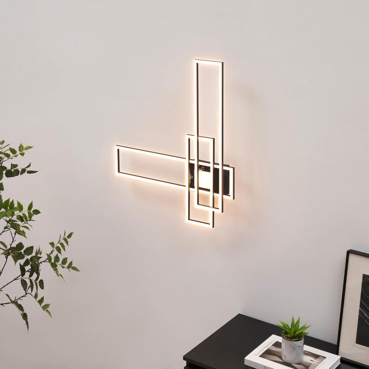 DECKENLEUCHTE eli, Schwarz, 90cm - Schwarz, Metall (90/36.6/10.1cm) - KOSILUM