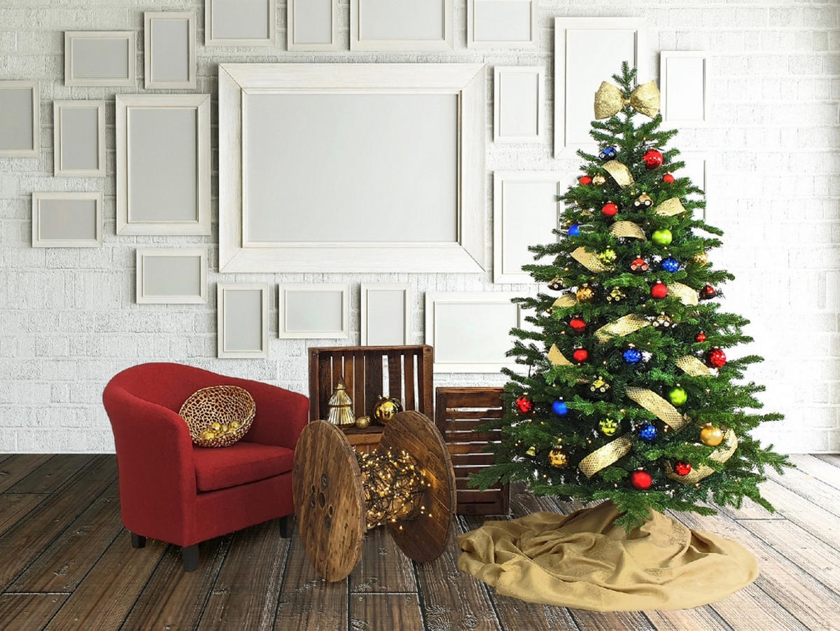 WEIHNACHTSBAUM künstlich grün DELUXE Tanne Bernard 360 cm mit Ständer - Grün, Kunststoff (218/360cm) - LAALU