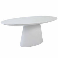 GARTENTISCH, Weiß - Weiß, Stein (200/110/76cm) - Oviala