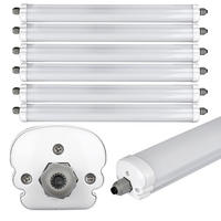 LED DECKENLEUCHTE Grau Metall 6er Set - Grau, Kunststoff (120/8.6/7cm)