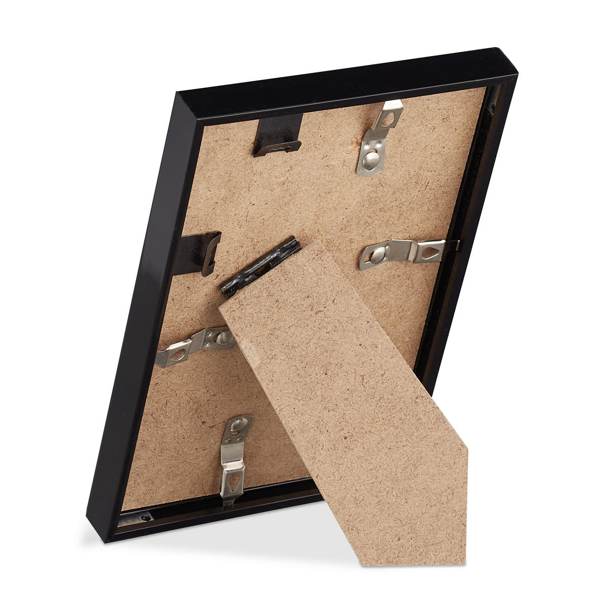 BILDERRAHMEN - Schwarz, Glas/Holzwerkstoff (11/16/2cm) - Relaxdays