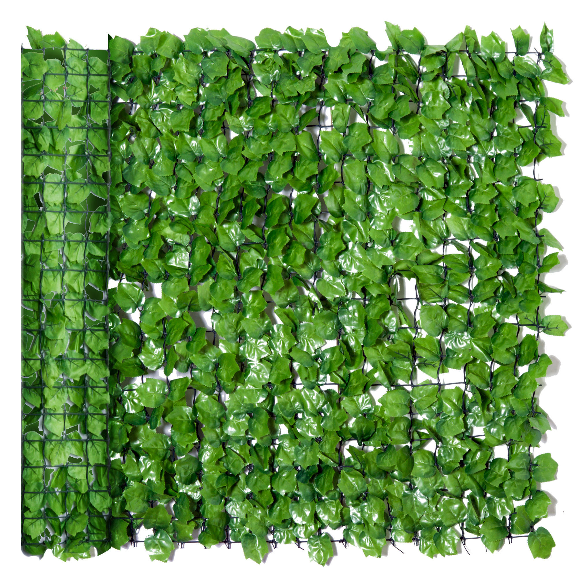 SICHTSCHUTZHECKE, Hellgrün, 300 x 100 cm - Grün, Kunststoff (100/100cm) - Outsunny