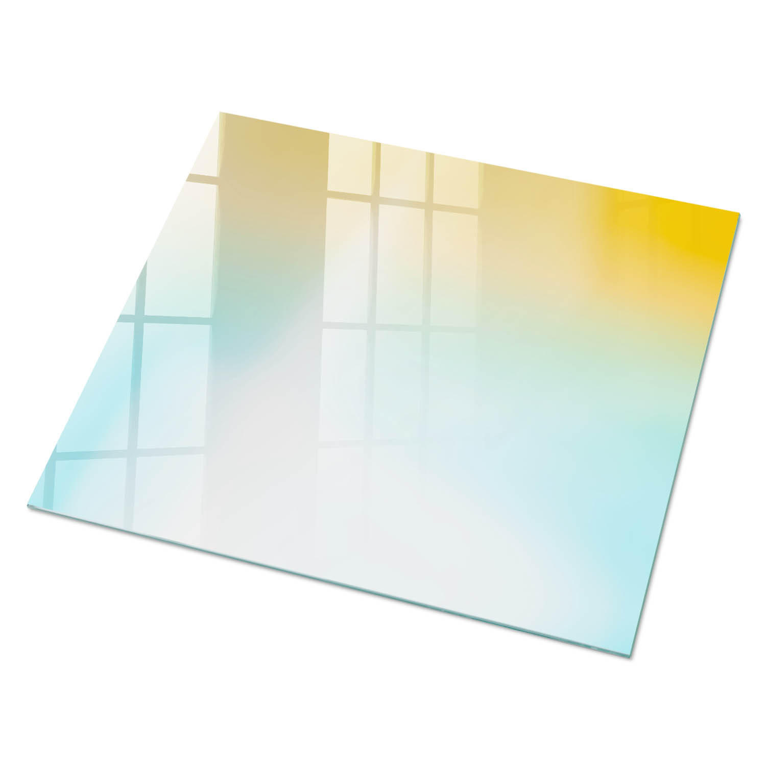 GLASPLATTE 80x60 cm – Farbverlauf - Creme, Glas (0.4/80/60cm) - ArtPrintCave