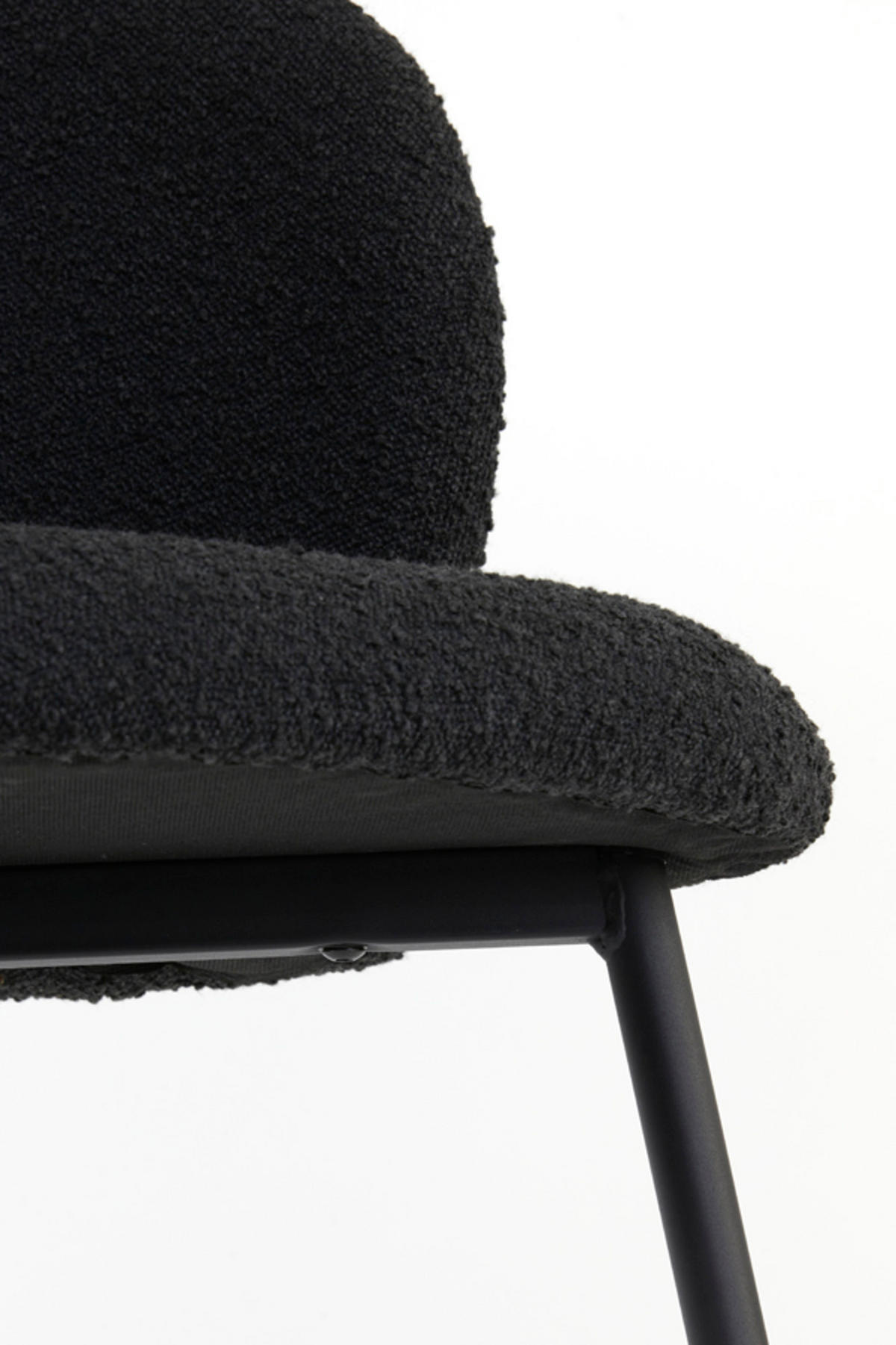 ESSZIMMERSTUHL Elyna Schwarz 56/55/79 cm - Schwarz, Textil (55/79/56cm) - Light & Living